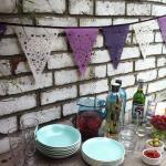 Purple, Lilac And Cream Party Bunting, Wedding..