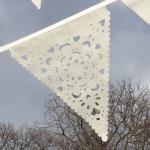 Ivory Lace Wedding Bunting By The Metre, Your..