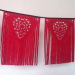 Red Fringe Wedding Banner, Papel Picado Inspired,..