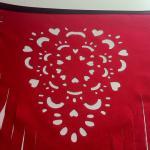 Red Fringe Wedding Banner, Papel Picado Inspired,..