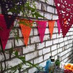 Pink And Orange Party Bunting, Pink And Orange..